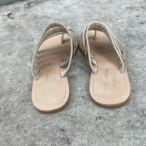 J Crew x Little Mayhem rose gold sandals, size 1 - Picture 4 of 6